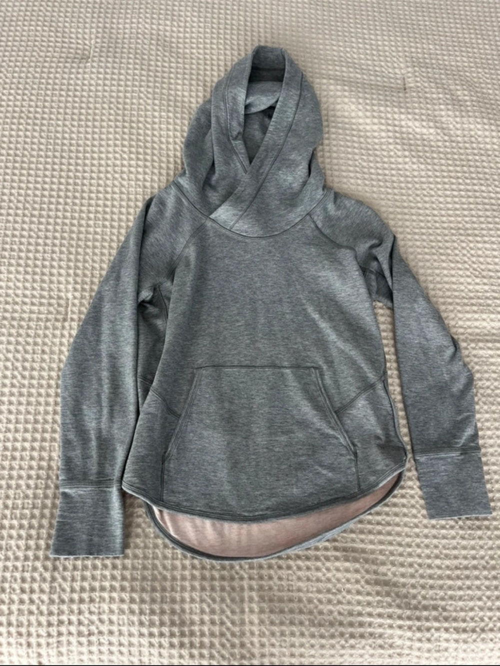 lululemon athletica Grey Cowl Neck Pullover Hoodie